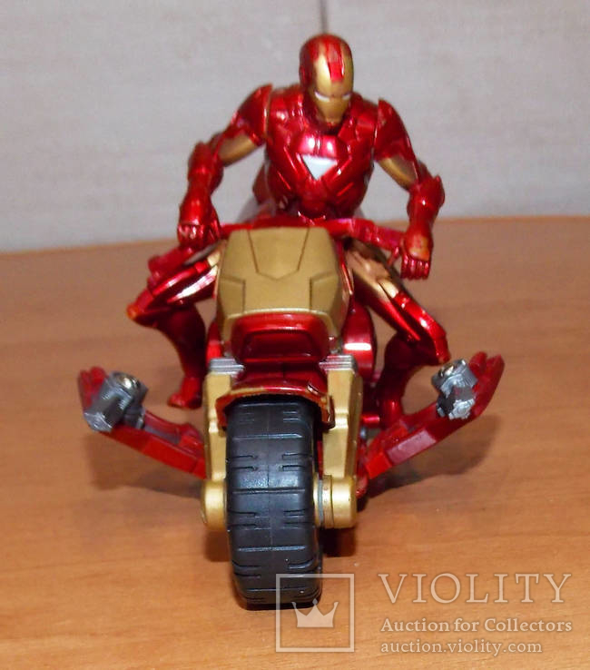 Игрушечный фирменный мотоцикл с железным человеком, фото №2