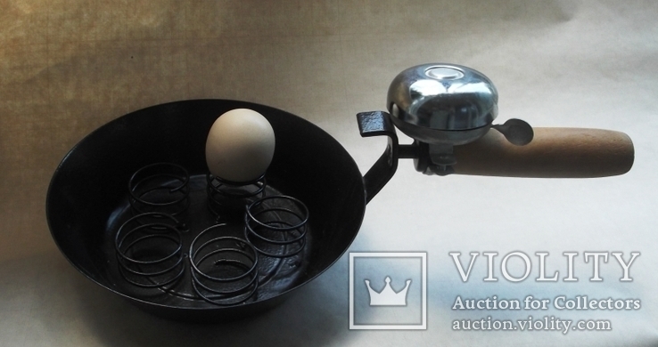 Сковорода-пашотница для единовременной варки 5 яиц, со звонком, фото №10