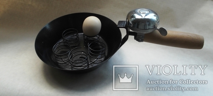 Сковорода-пашотница для единовременной варки 5 яиц, со звонком, фото №11