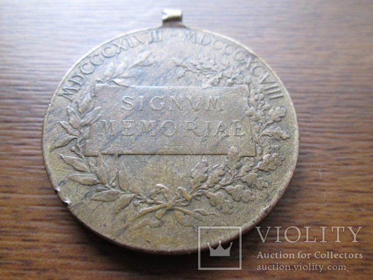 Медаль "Signum Memoriae" 1898 года в память правления императора Франца Иосифа I, фото №2
