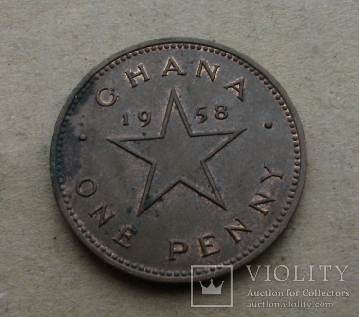 1 Пенни 1958 Гана