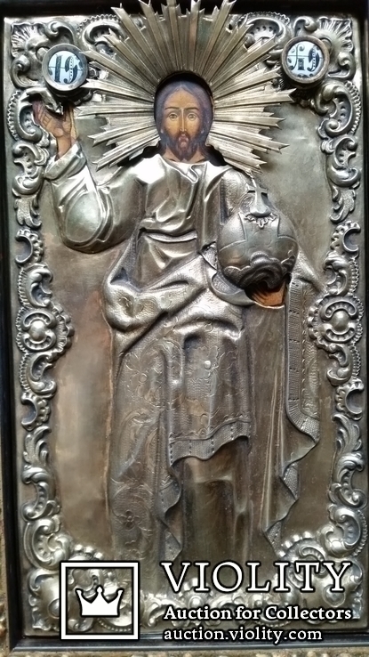 Ікона Ісус Христос, 84* 1853, Орлов Д.І., 25х14,5 см, фото №2