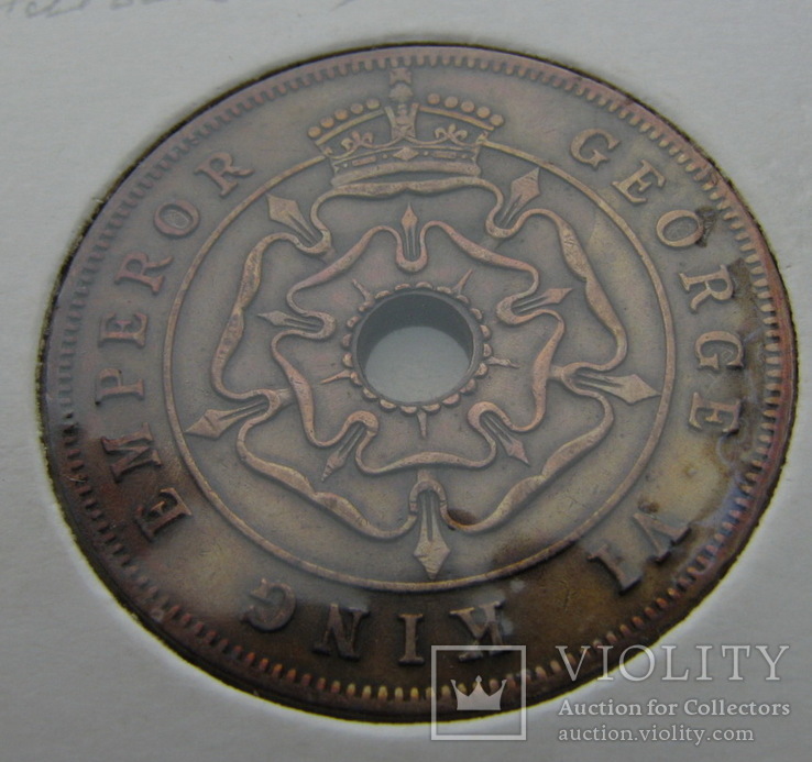 1 пенни Родезия 1947, фото №4
