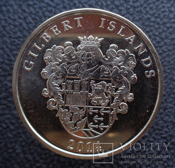 Острова Гилберта 1 доллар 2014, фото №3