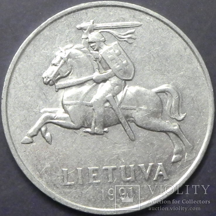 5 центів Литва 1991