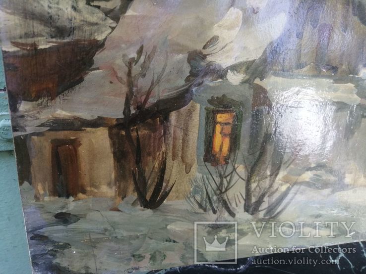 Картина 10. Дом в снегу. Давид Пилко, фото №3