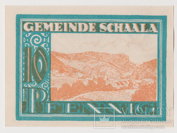 10 пфенингов,Германия , Schaala15.8.1921 года., фото №3