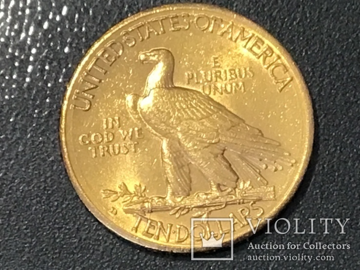 10 долларов сша 1910 г. Золото, фото №2