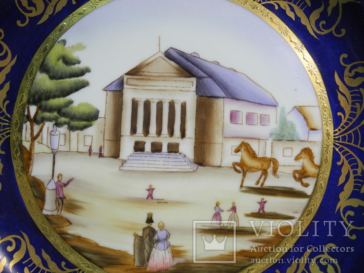 Декоративная тарелка фарфор Limoges Франция ( Ручная Роспись ), фото №5
