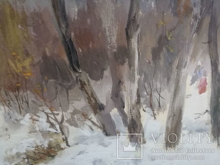 Картина 3. Зимний лес. Давид Пилко, фото №4
