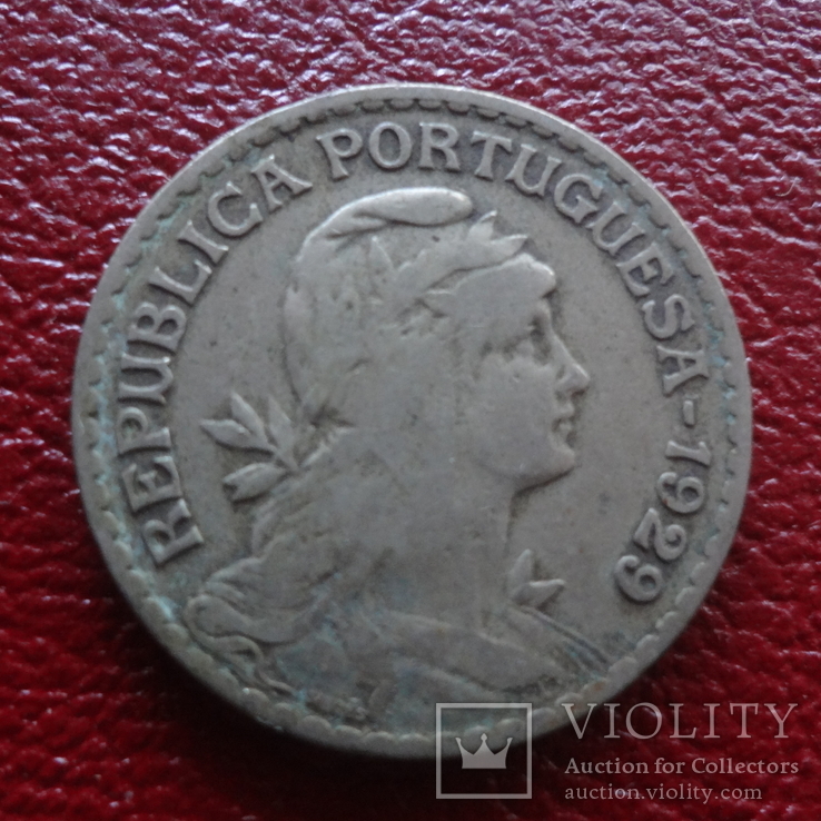 1 эскудо  1929  Португалия  ($3.1.5)~, фото №2