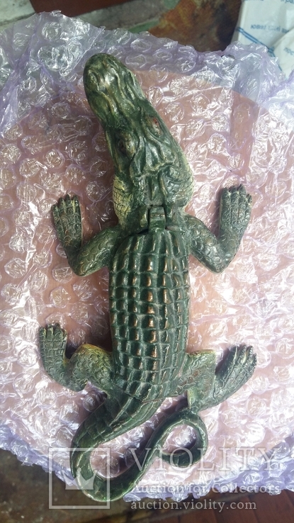  Статуетка "Крокодил". Венская бронза. Размер - 200 мм., фото №3