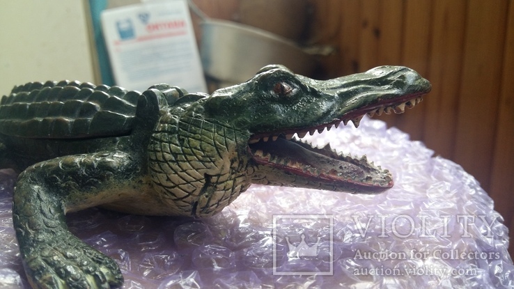  Статуетка "Крокодил". Венская бронза. Размер - 200 мм., numer zdjęcia 6