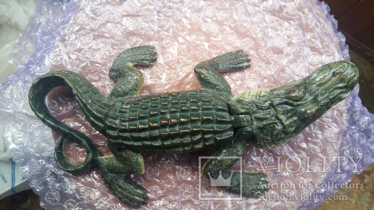  Статуетка "Крокодил". Венская бронза. Размер - 200 мм., numer zdjęcia 7
