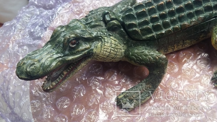  Статуетка "Крокодил". Венская бронза. Размер - 200 мм., numer zdjęcia 12