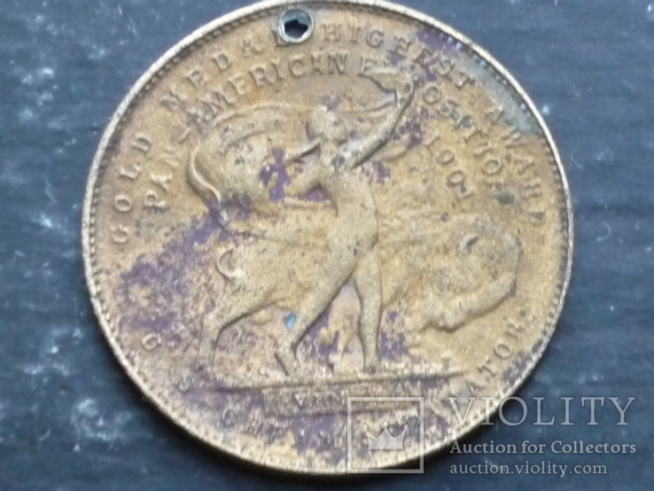 Медаль международной панамериканской выставки 1901г., фото №2