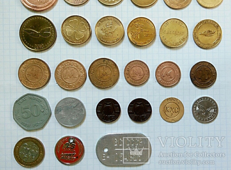 33 жетона Украины, СССР и разных стран мира., фото №4