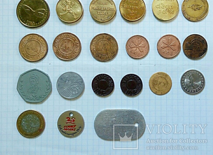 33 жетона Украины, СССР и разных стран мира., фото №8