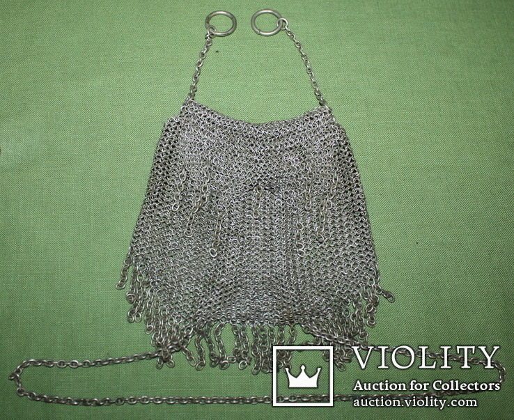 Старинная женская сумочка ‘‘кольчуга’’84-ка., фото №2