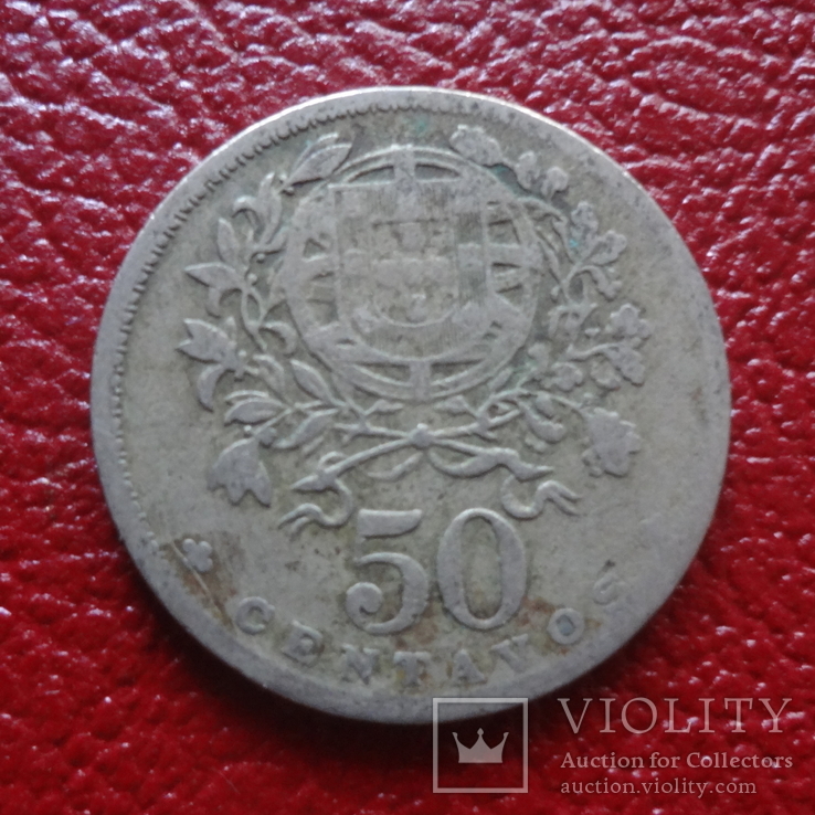 50 сентаво 1928  Португалия  серебро   ($3.2.13)~, фото №3