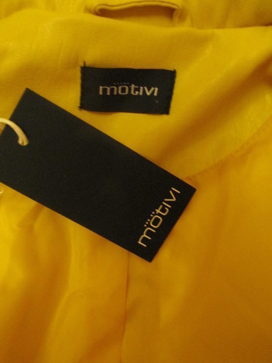 Косуха Motivi p.S.  ярко желтая куртка. оригинал с бирками., фото №6