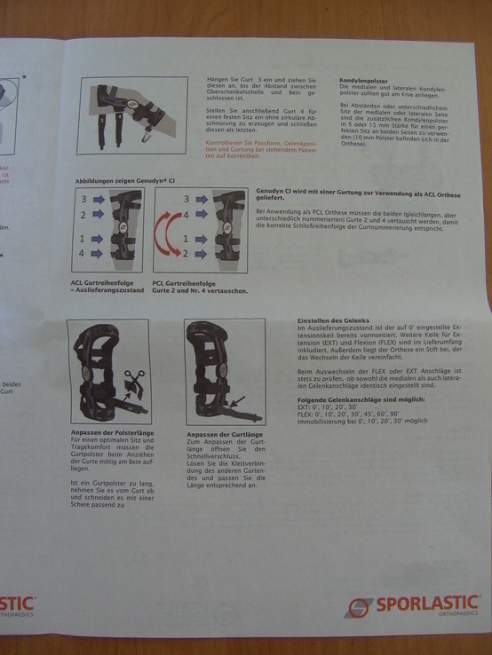 Ортез коленного сустава Sporlastic GENUDYN®  Размер S., фото №11