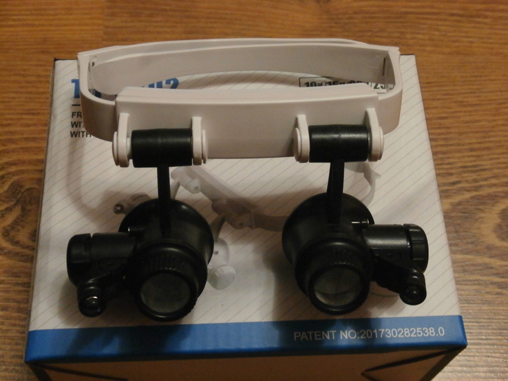 Бинокулярные очки с LED подсветкой TH-9202 Увеличение линз: 10x / 15x / 20x / 25x