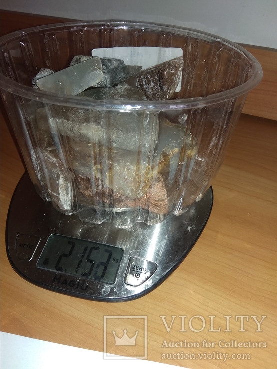 Топазы Володарск-Волынские лот 2,15 кг, фото №4