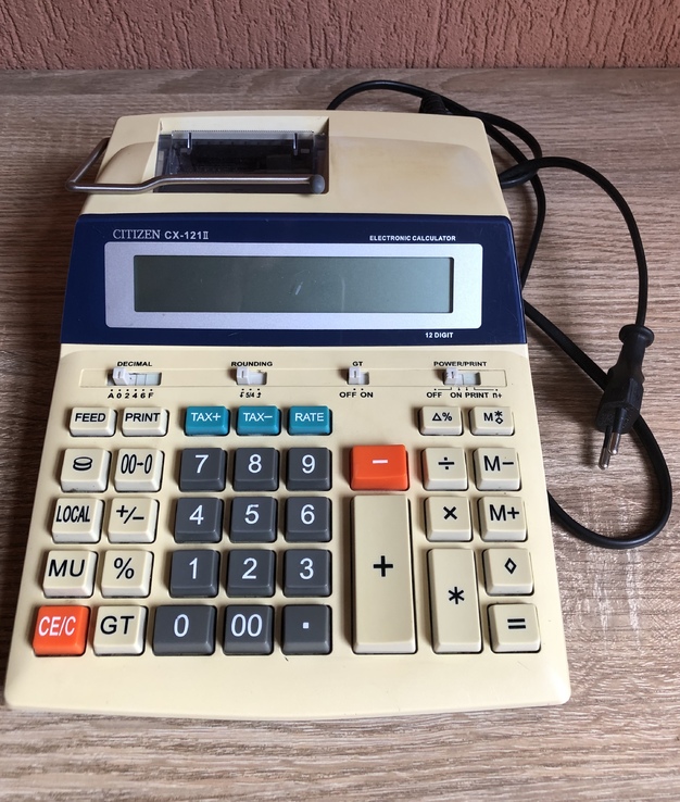 Калькулятор Citizen CX-121 II калькулятор с печатью, photo number 3