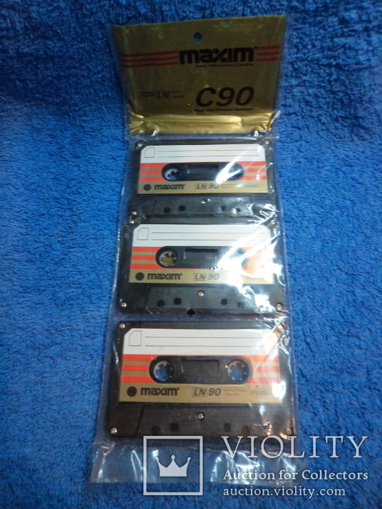 Аудио кассеты, 3 шт. (новые в упаковке), фото №3