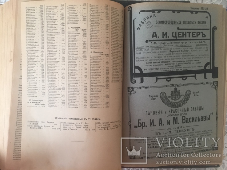 Адресно-справочная книга вся Россия 1912 г том 4,5,6, фото №10