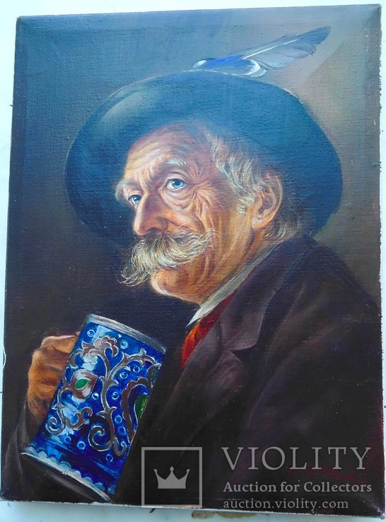 Европейская живопись  Старый Любитель пива, фото №3
