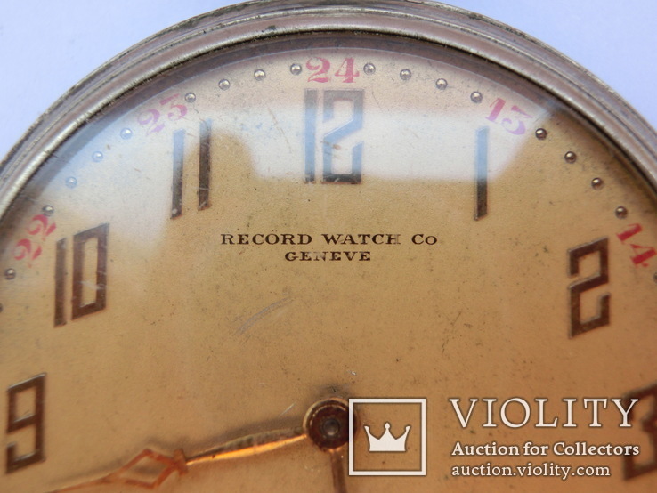 Карманные часы "Record Watch co Geneve", фото №8