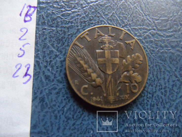 10 чентезим  1941  Италия   ($2.5.23)~, фото №4