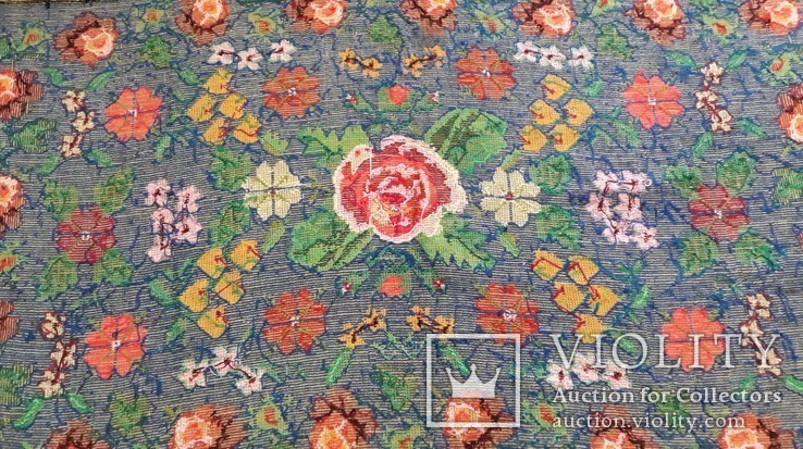 Старовинний вишитий килим ручної роботи, фото №8