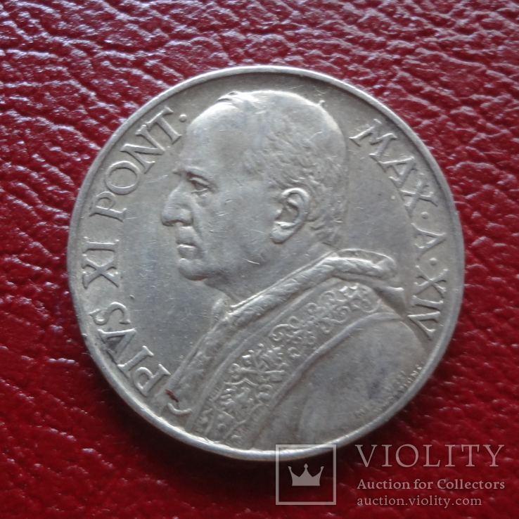 10 лир 1935  Ватикан   серебро  ($3.5.10)~, фото №4