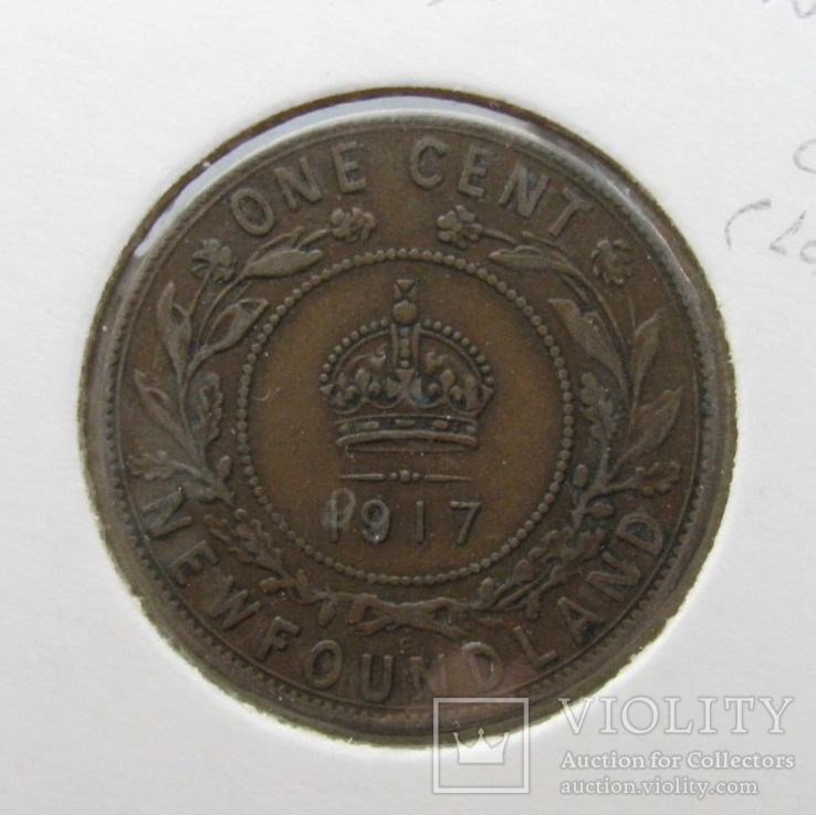 1 цент Ньюфаундленд 1917, фото №2