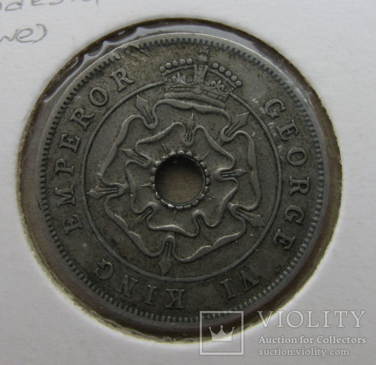 1 пенни Родезия 1939, фото №3