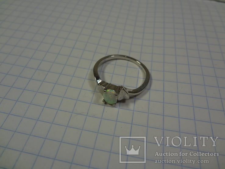 Перстень с камушком, 2,3 г, фото №2