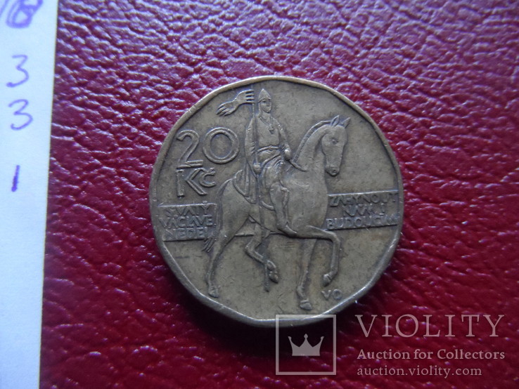 20 крон  1999  Чехия  ($3.3.11)~, фото №4