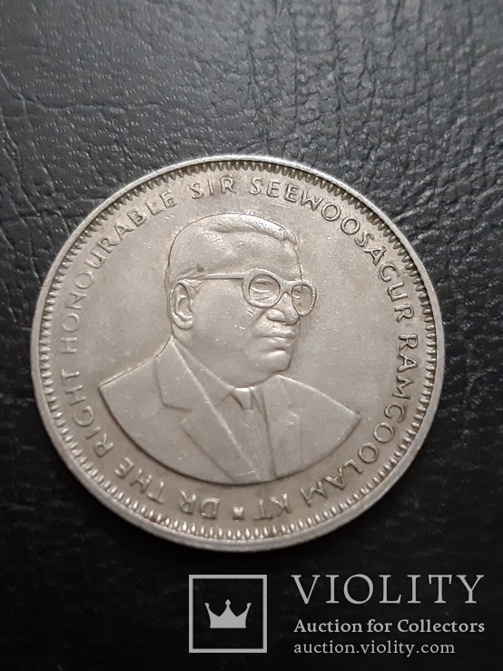 Маврикий 1 рупия 1990, фото №2