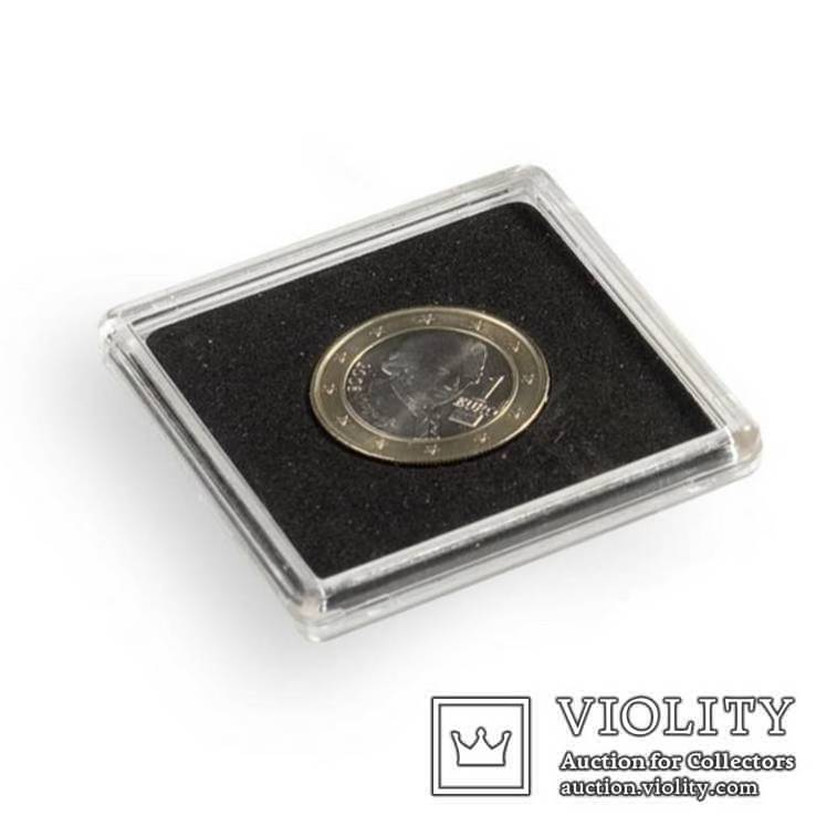 Капсула квадратная для монет QUADRUM внутренний диаметр от 14 мм до 41 мм 10 штук Германия