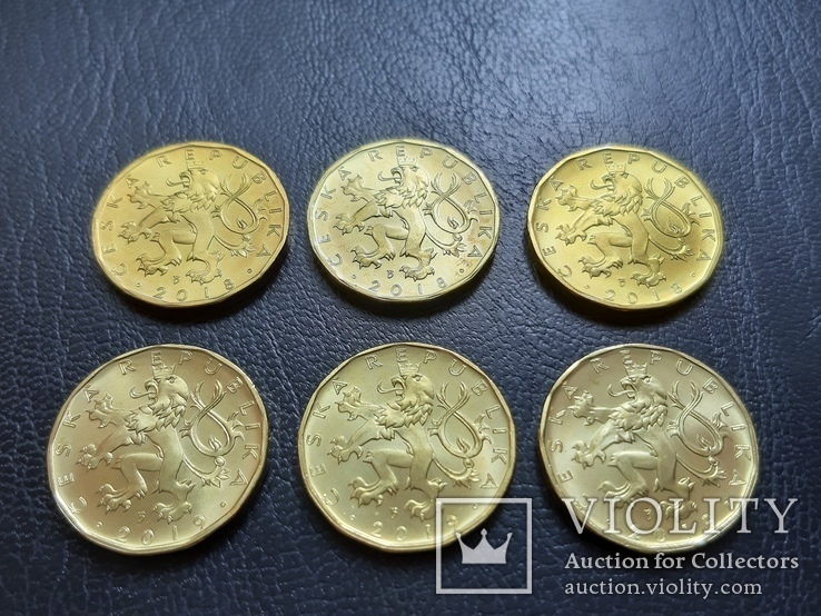 Чехия набор из 20 кроновых монет, фото №6