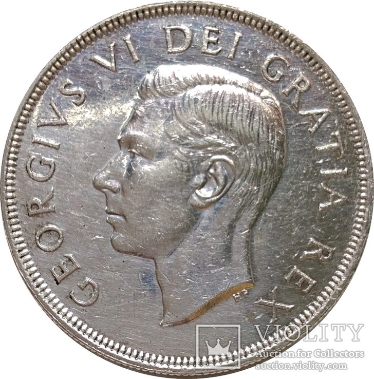 Канада 1 доллар,1949,Вхождение Ньюфаундленда в состав Канады,С127, фото №2