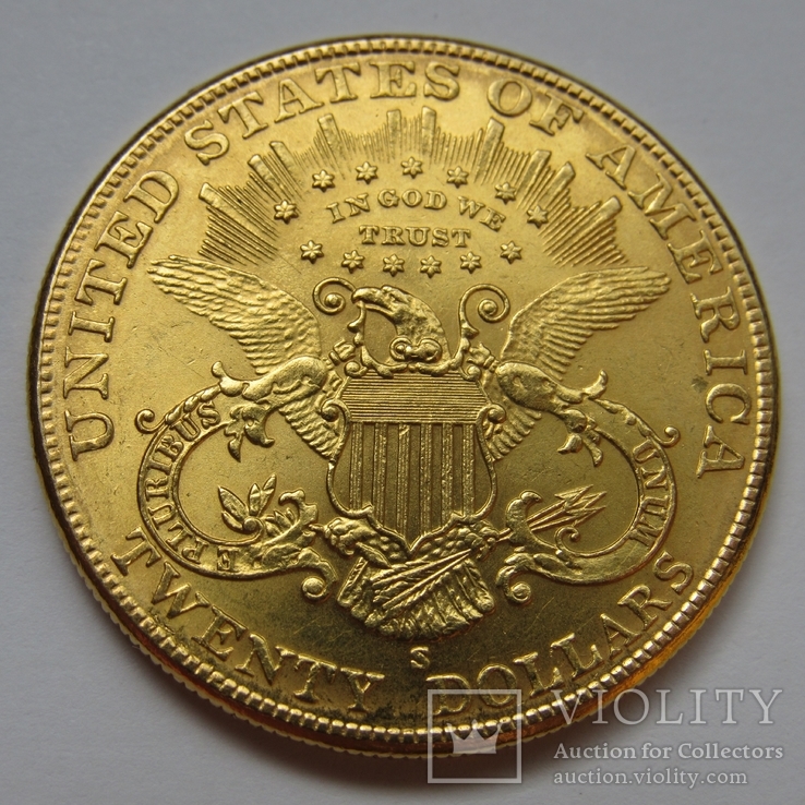 20 долларов 1898 г. США, фото №3