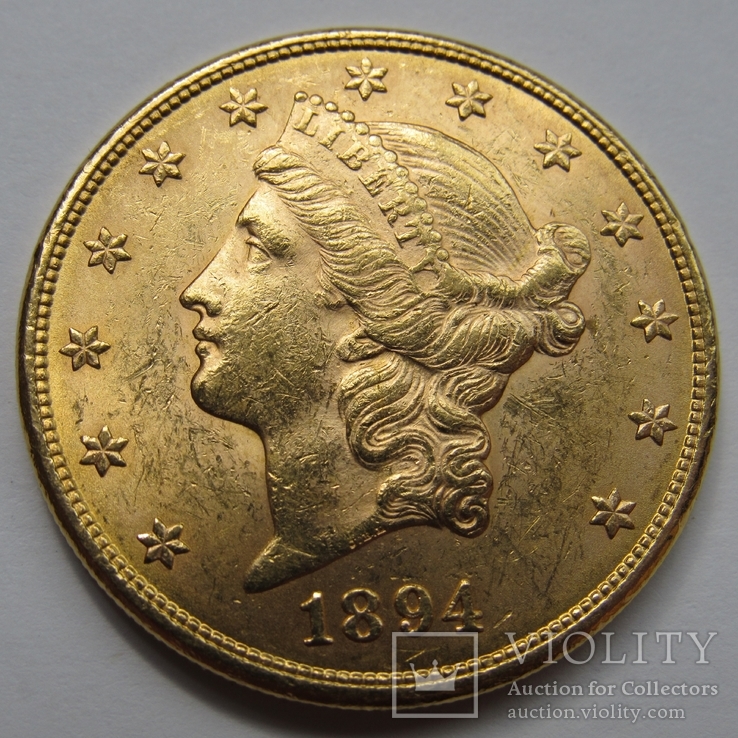 20 долларов 1894 г. США, фото №6