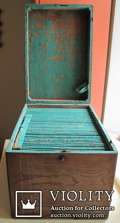 Ящик для хранения пластинок, нач. 20 в., фото №11