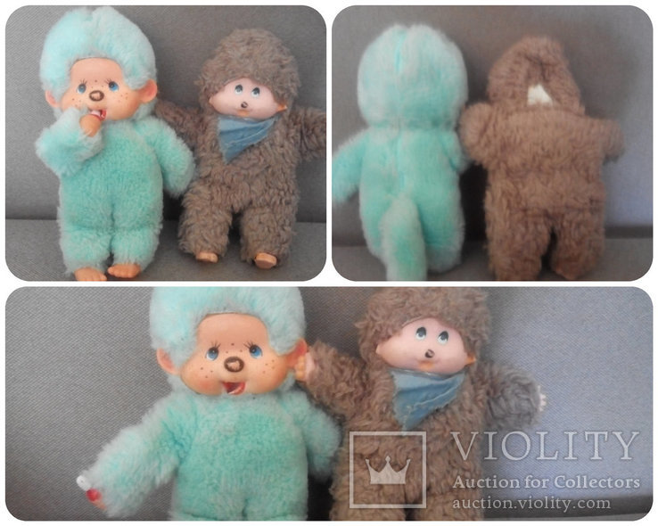 Семейство Мончичи 12шт обезьянки Sekiguchi Monchhichi винтаж, фото №4