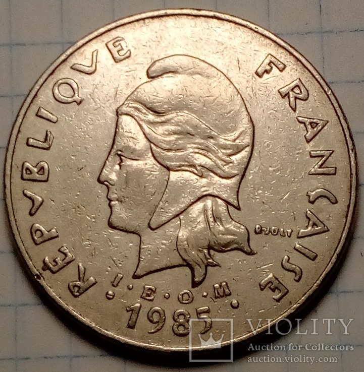 50 франков 1985 год 	Французская Полинезия, фото №3