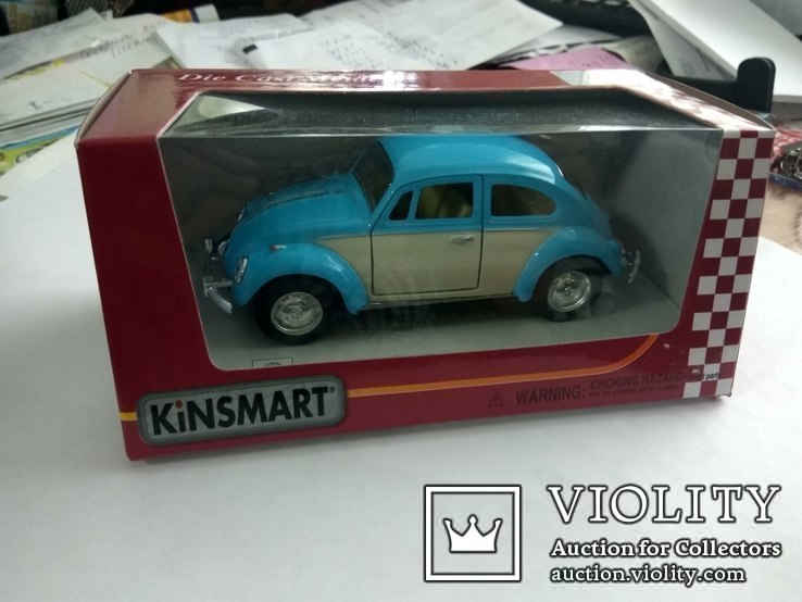 Модель Volkswagen Beetle classical 1967 Kingsmart 1:32, фото №2